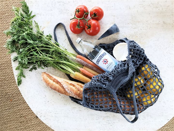 Crochet French Market Bag