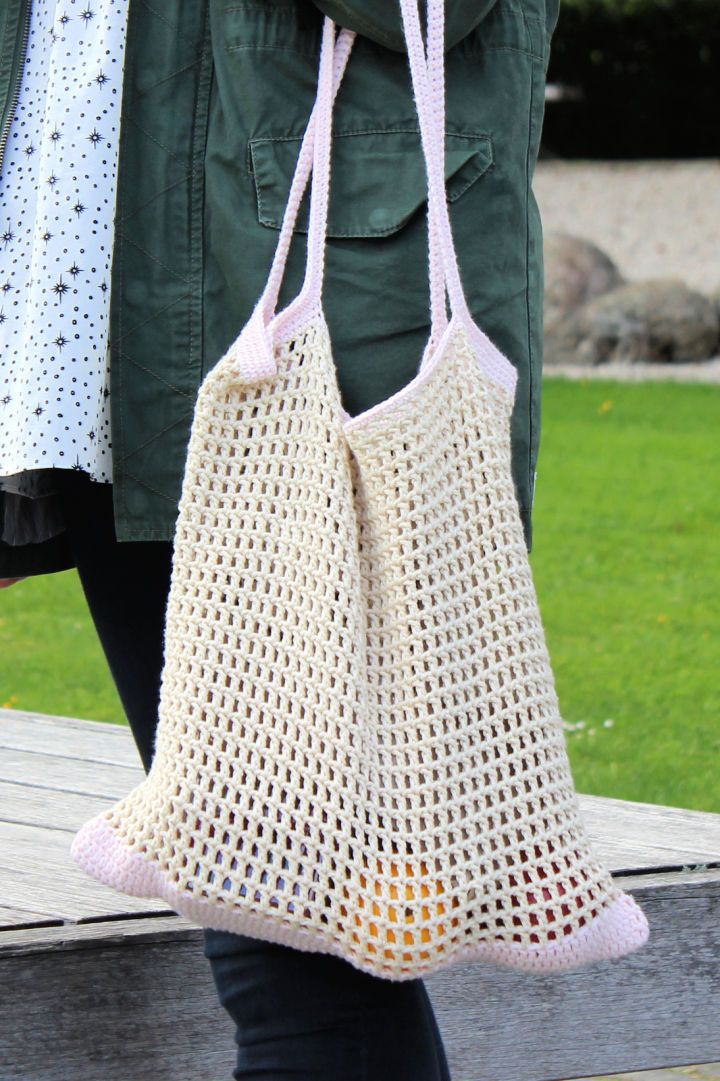 Crochet Market Bag / Mesh Bag - Free Crochet Pattern • Craft Passion
