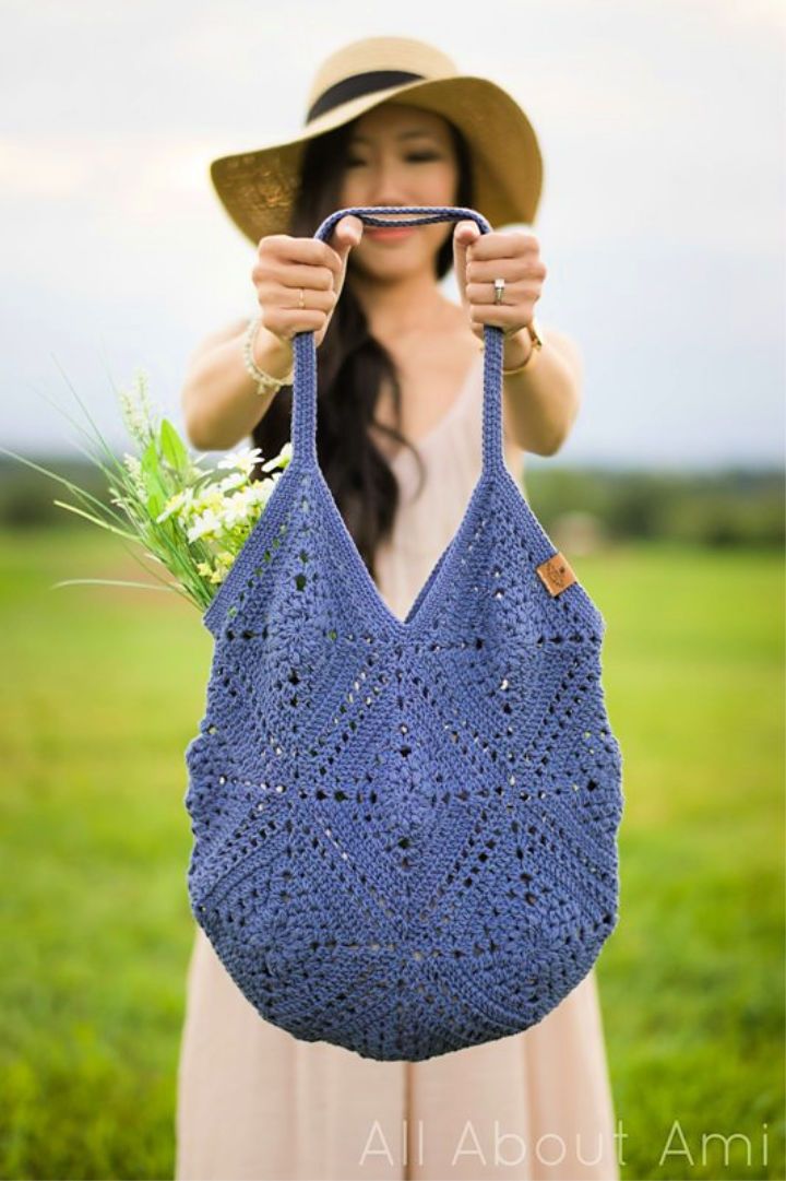 Crochet Wildrose Market Bag Pattern