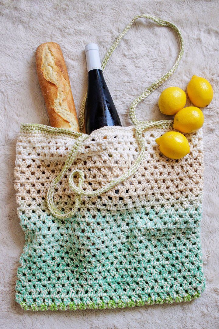 Fresh Market Tote Bag Crochet Pattern