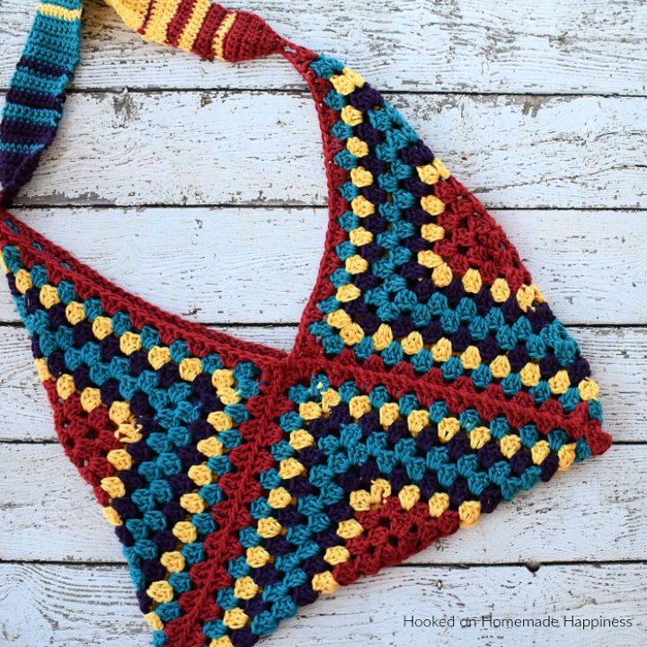 Hippie Sling Crochet Shopping Bag Pattern