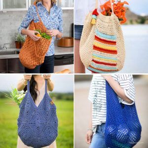 40 Free Crochet Market Bag Pattern for Beginners - Crochet Tote Bag Patterns