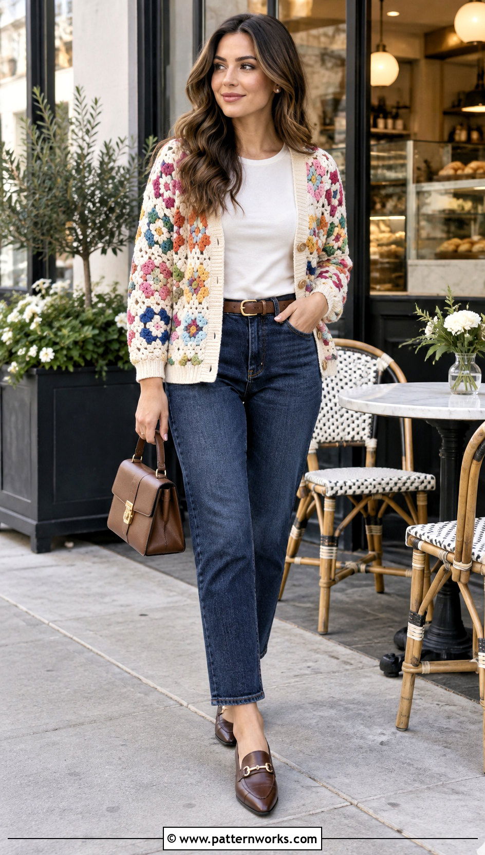 Alice And Olivia Crochet Cardigan With Straight Leg Jeans - 18 alice and olivia crochet cardigan outfit ideas