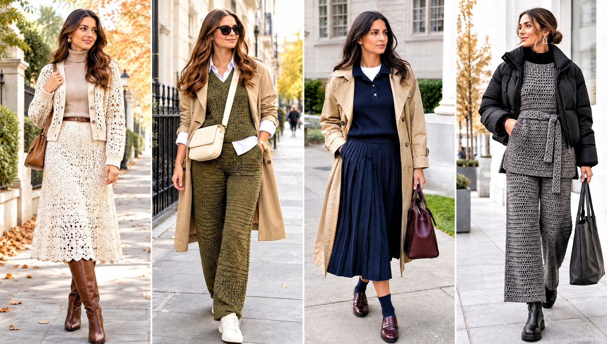 18 Autumn Crochet Clothing Set Outfit Ideas for Cozy Days