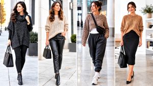 30 Baggy Crochet Sweater Outfit Ideas for Relaxed Weekends