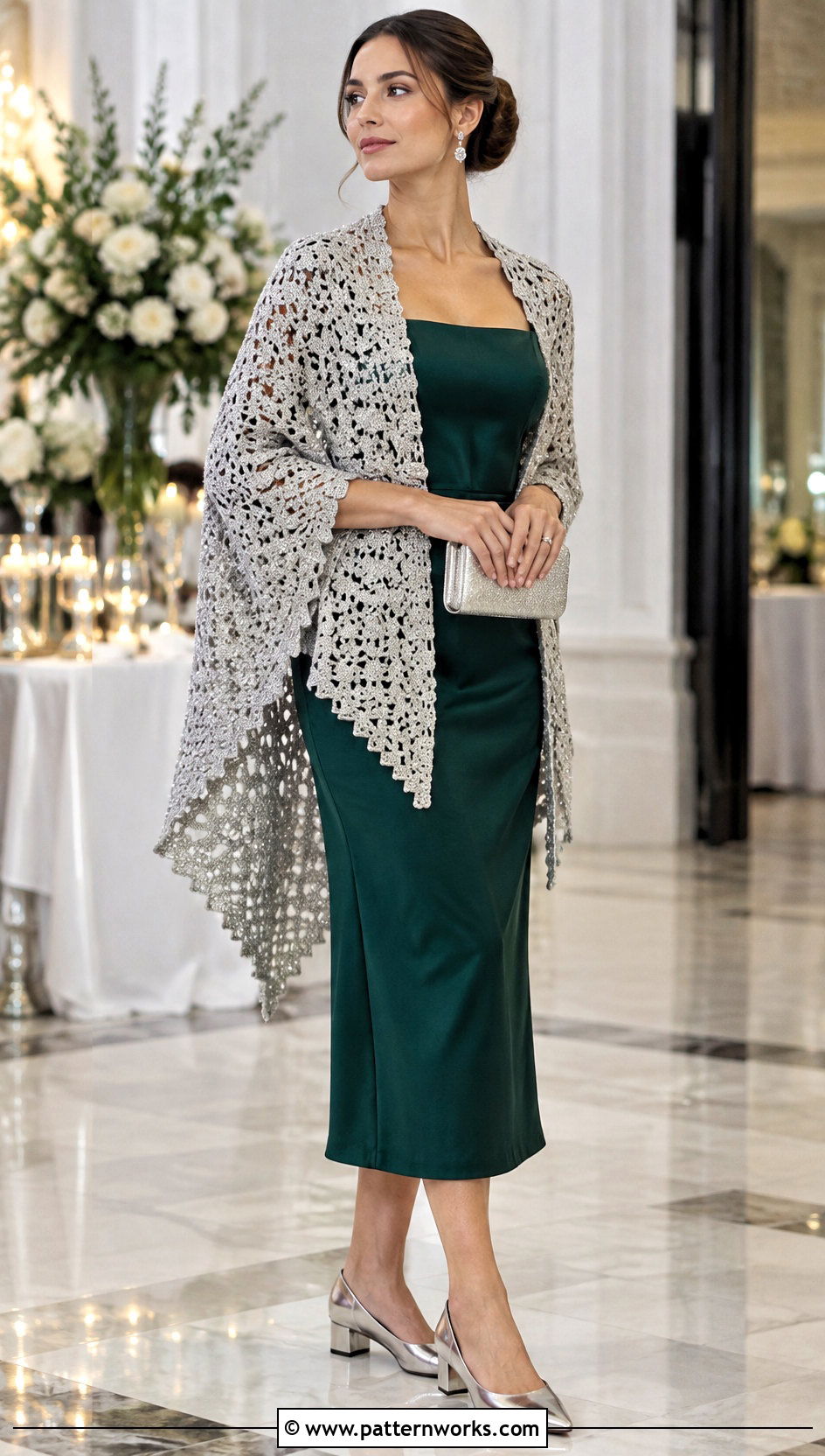 Beaded Corner To Corner Crochet Shawl With Column Dress - 18 Corner To Corner Crochet Shawl outfit ideas