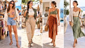 30 Boho Crochet Bikini Top Outfit Ideas for Poolside Style
