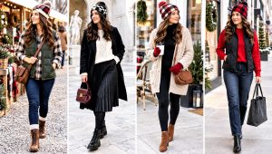 18 Buffalo Plaid Crochet Hat Outfit Ideas for Cabin Trips