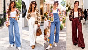 24 Cardigan With Granny Square Outfit Ideas for Fall