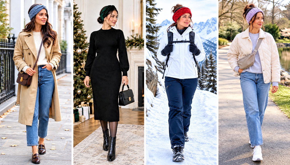 30 Chunky Crochet Headband Outfit Ideas for Chilly Mornings