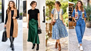 24 Chunky Crochet Vest Outfit Ideas for Easy Transitions