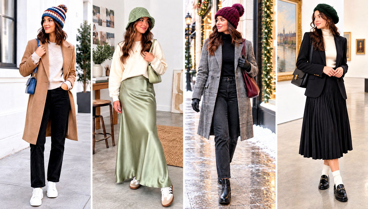 24 Chunky Yarn Crochet Hats Outfit Ideas for Cold Days