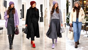 24 2 Color Crochet Beanie Hat Outfit Ideas for Winter