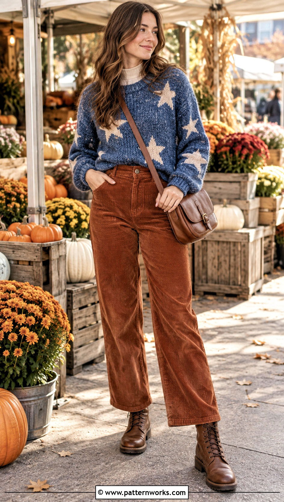 Coraline Crochet Sweater Outfit With Corduroy Pants - 24 coraline crochet sweater outfit ideas