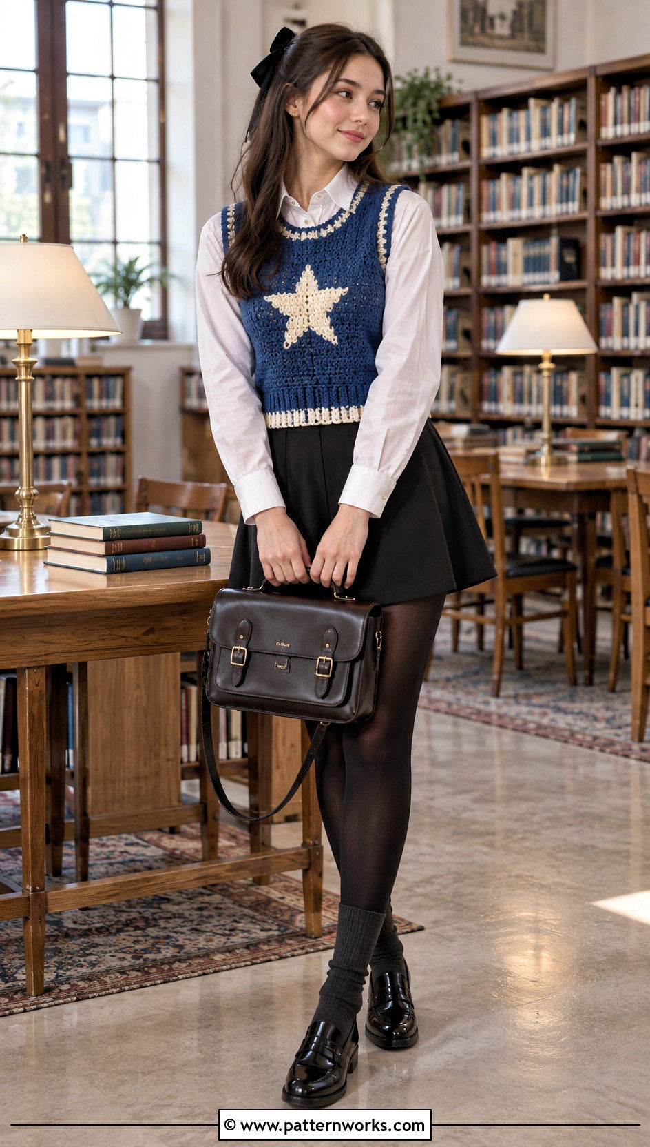 Coraline Crochet Sweater Vest Outfit With White Shirt - 24 coraline crochet sweater outfit ideas