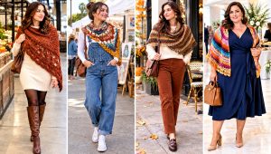 24 Crescent Crochet Shawl Outfit Ideas for Dressy Days