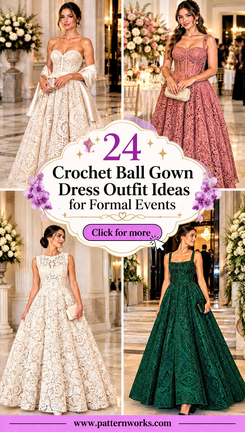 24 Crochet Ball Gown Dress Outfit Ideas for Formal Events - 24 Crochet Ball Gown Dress Outfit Ideas for Formal Events