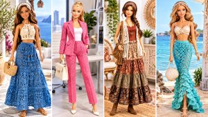 30 Crochet Barbie Doll Clothes and Outfit Ideas for Play