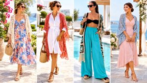 24 Crochet Beach Shawl Outfit Ideas for Breezy Evenings