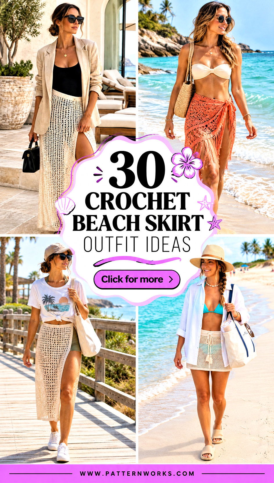 30 Crochet Beach Skirt Outfit Ideas for Sand-to-Street Style - 30 Crochet Beach Skirt Outfit Ideas for Sand-to-Street Style