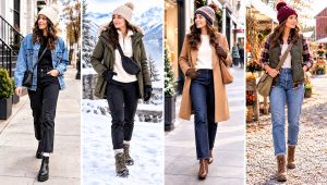 30 Crochet Beanie With Pom Pom Outfit Ideas for Snow Days