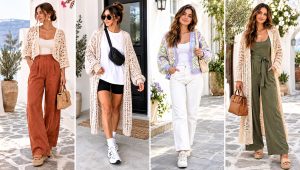 30 Crochet Boho Cardigan Outfit Ideas for Festival Days