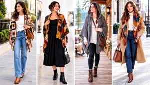 24 Crochet Boho Shawl Outfit Ideas for Relaxed Layering