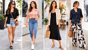 30 Crochet Calad Shirt Outfit Ideas for Summer Days