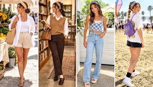 24 Crochet Checkered Headband Outfit Ideas for Casual Plans