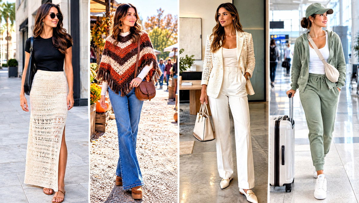 30 Crochet Clothing and Outfit Ideas for City Outings