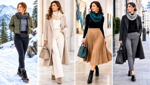 30 Crochet Cowl Neck Warmer Outfit Ideas for Winter Walks