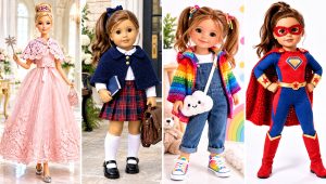 24 Crochet Doll Cape Outfit Ideas for Mini Wardrobes