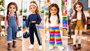 30 Crochet Doll Pants Outfit Ideas for Tiny Wardrobes
