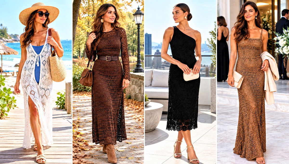 30 Crochet Dress Outfit Ideas for Vacation Packing