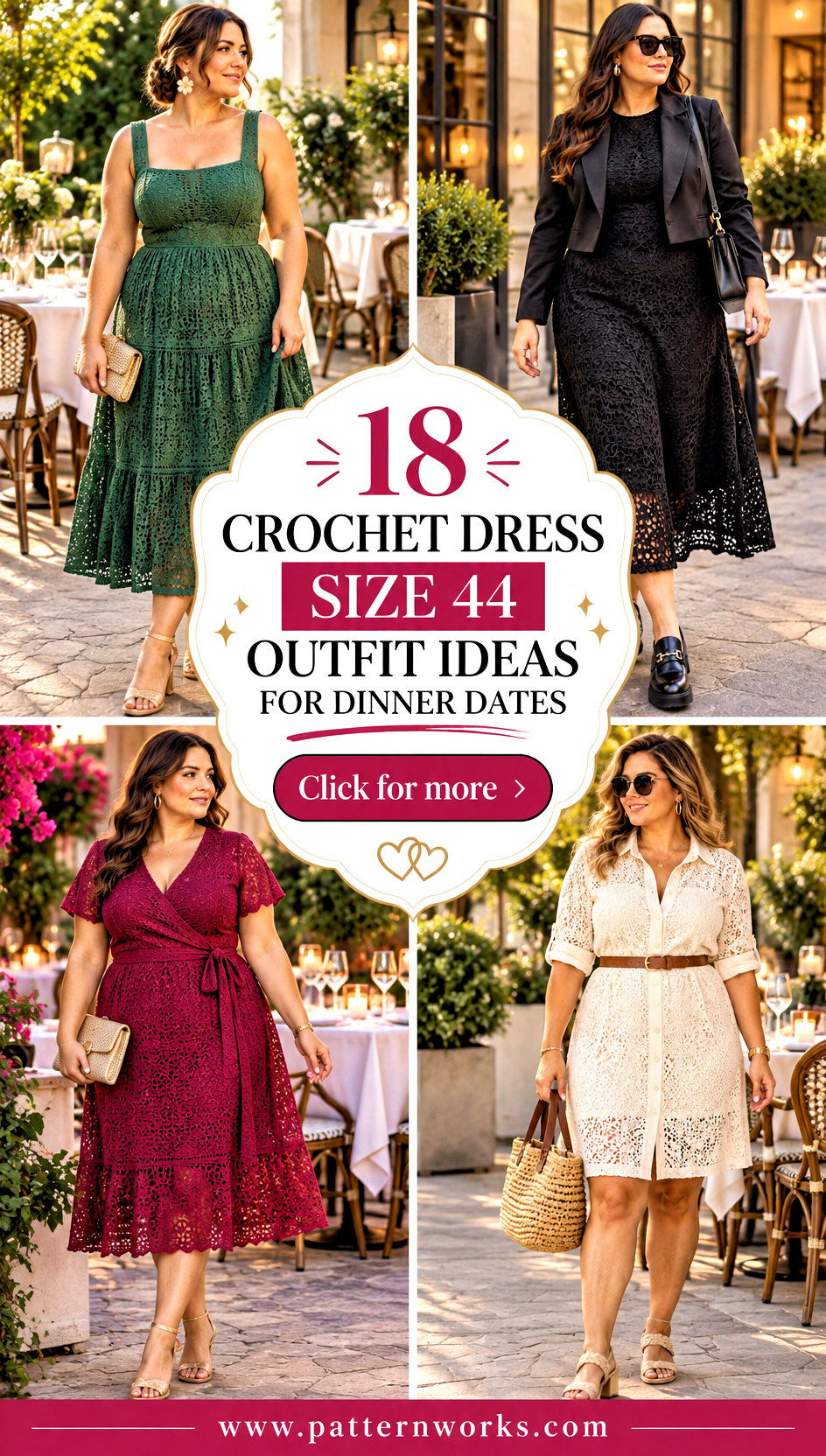 18 Crochet Dress Size 44 Outfit Ideas for Dinner Dates - 18 Crochet Dress Size 44 Outfit Ideas for Dinner Dates