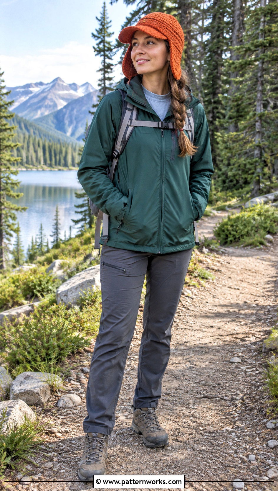 Crochet Ear Flap Hat With Hiking Anorak - 24 crochet ear flap hat outfit ideas