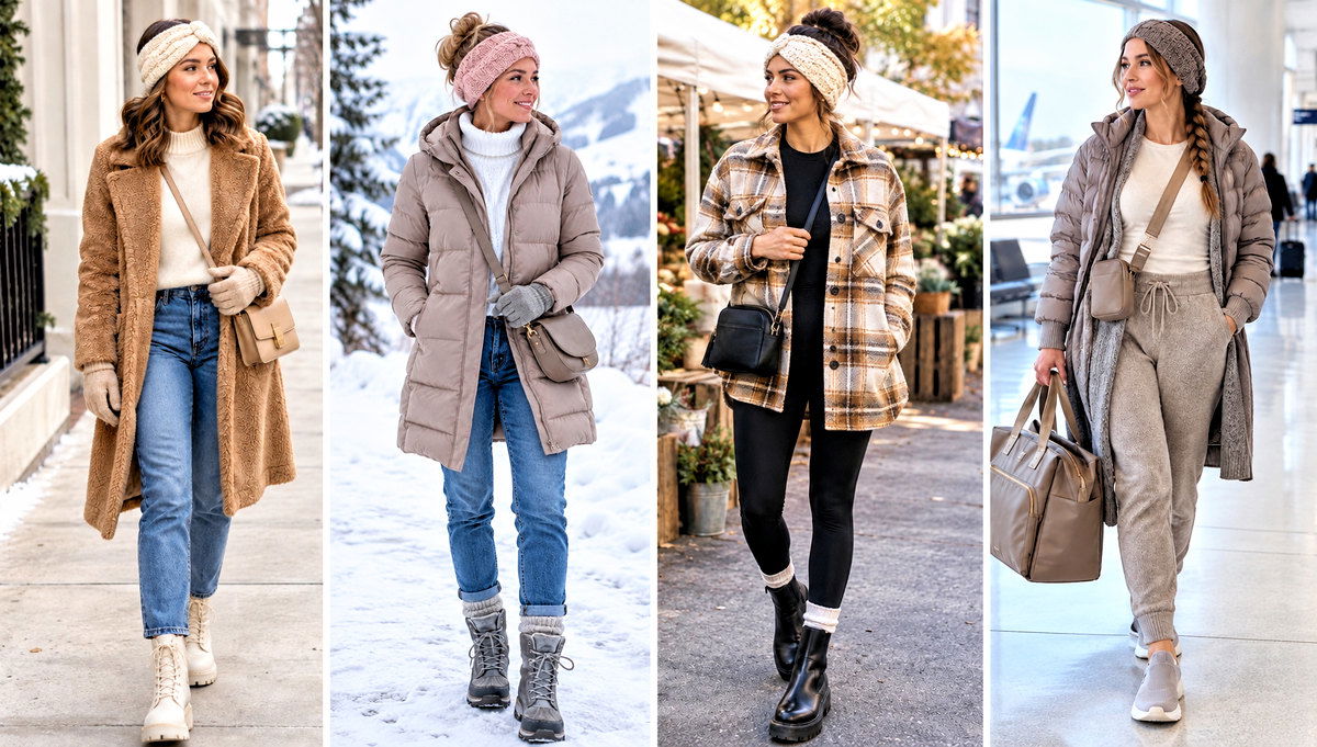 30 Crochet Ear Warmers Outfit Ideas for Winter Errands