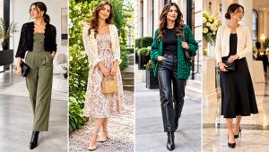 18 Crochet Fancy Cardigan Outfit Ideas for Dressy Evenings