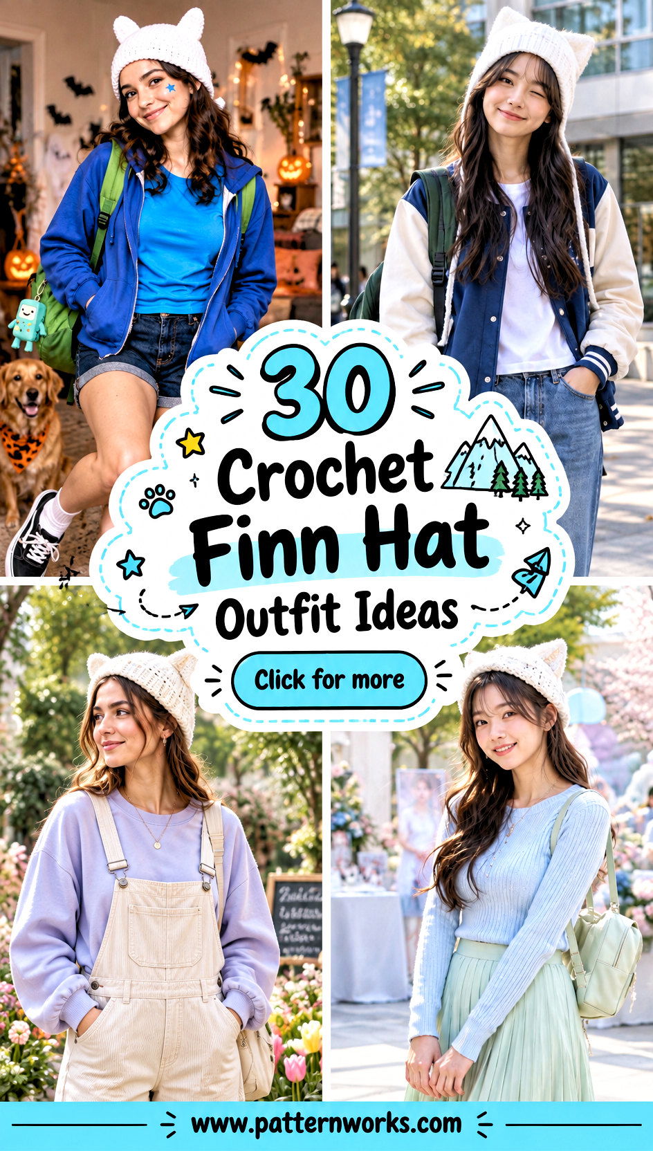 30 Crochet Finn Hat Outfit Ideas for Playful Casual Looks - 30 Crochet Finn Hat Outfit Ideas for Playful Casual Looks