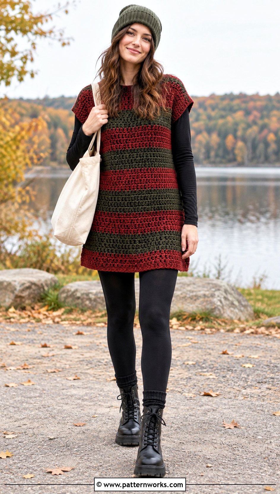 Crochet Freddy Krueger Tunic Sweater With Leggings - 24 crochet freddy krueger sweater outfit ideas