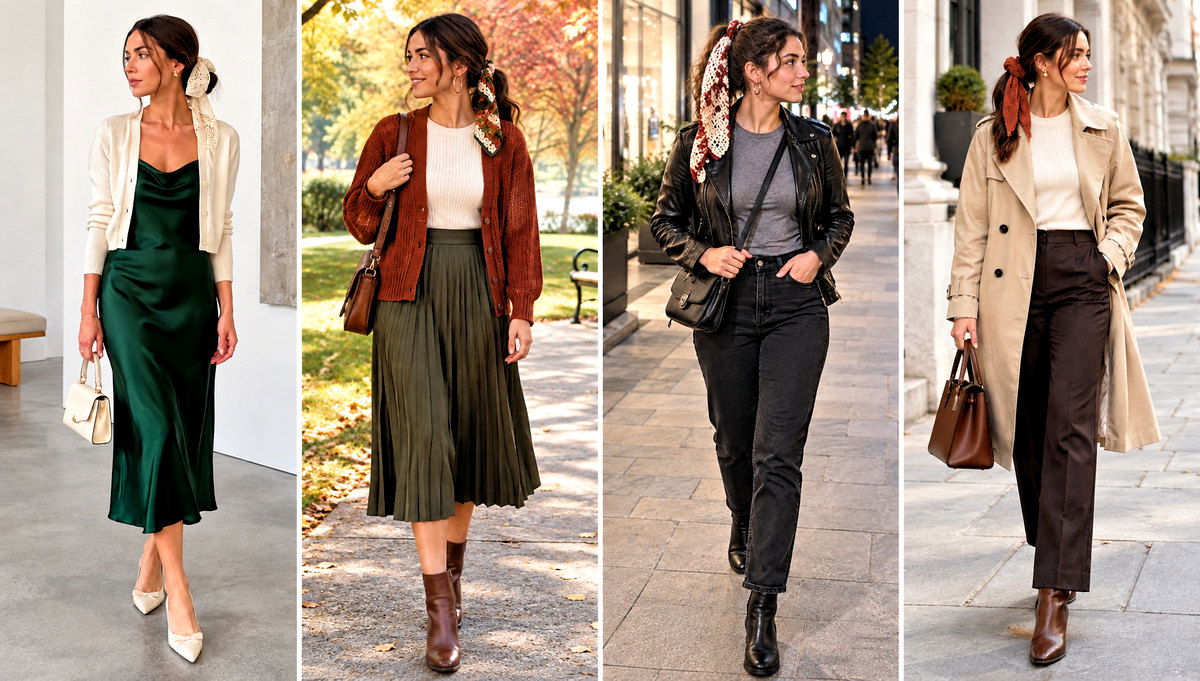 18 Crochet Hair Tie Scarf Outfit Ideas for Playful Ponytails