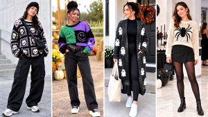 30 Crochet Halloween Sweater Outfit Ideas for Pumpkin Season