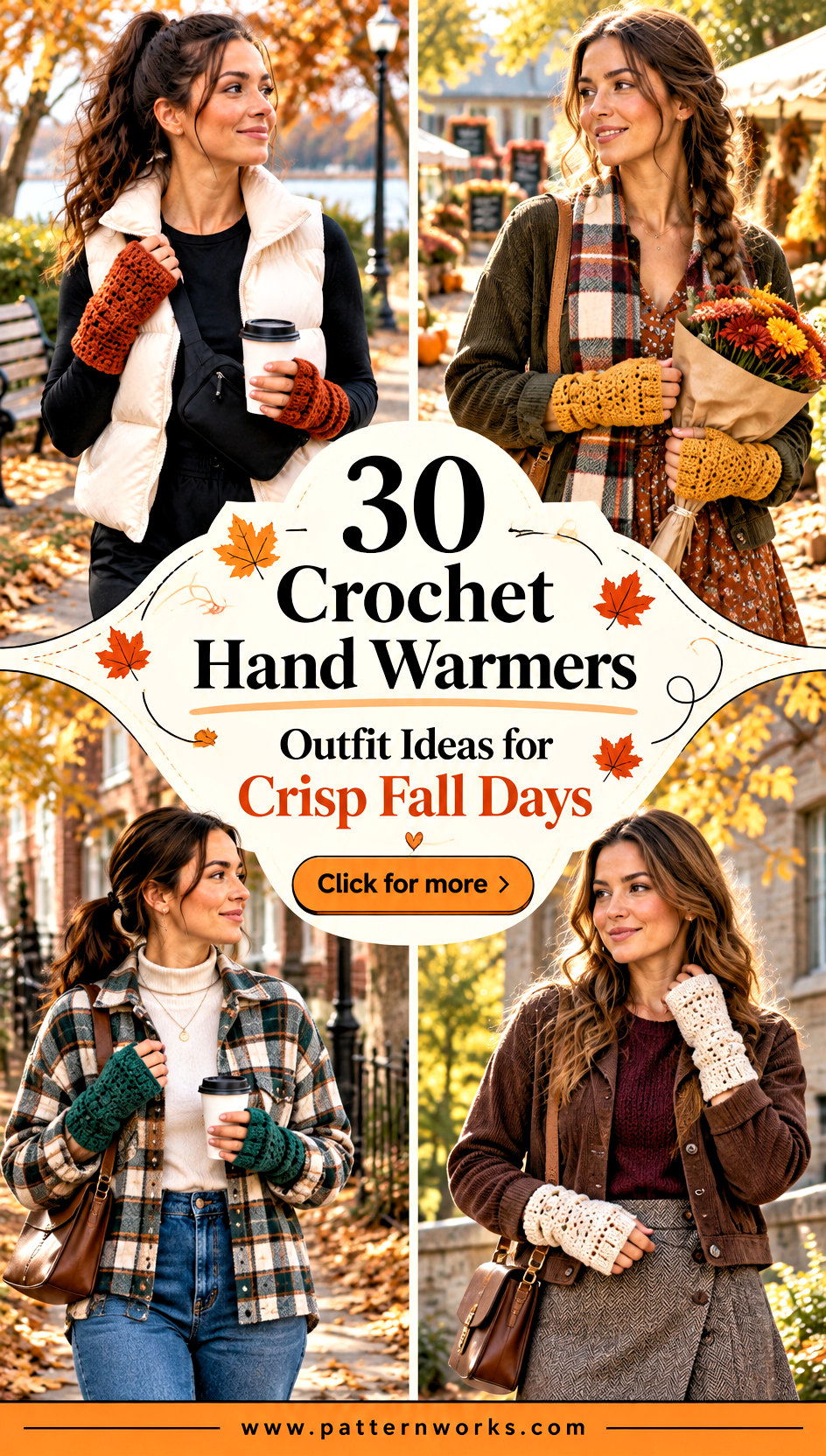 30 Crochet Hand Warmers Outfit Ideas for Crisp Fall Days - 30 Crochet Hand Warmers Outfit Ideas for Crisp Fall Days
