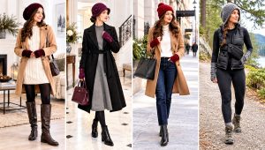 18 Crochet Hat With Hand Warmer Outfit Ideas for Cold Days