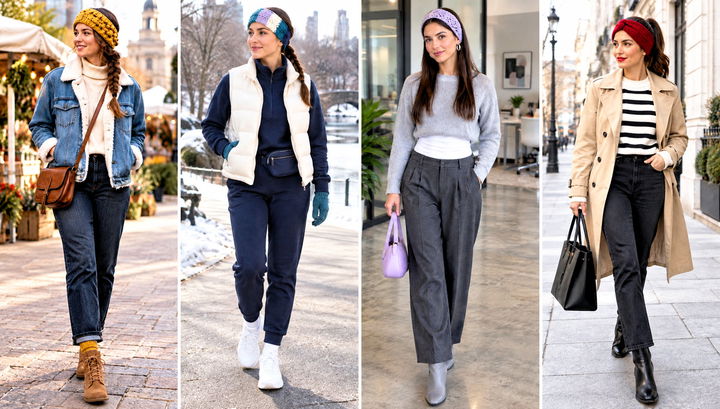 18 Crochet Headband Ear Warmer Outfit Ideas for Chilly Walks