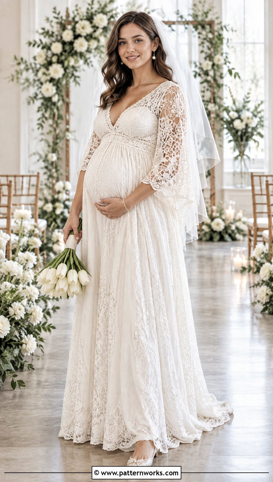 Crochet Lace Maternity Wedding Dress - 30 crochet lace wedding dress outfit ideas