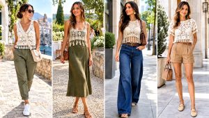 18 Crochet Lace Top With Tassels Outfit Ideas for Festivals