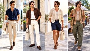 30 Crochet Male Shirt Outfit Ideas for Summer Days