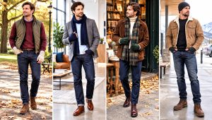 24 Crochet Men's Gloves Outfit Ideas for Winter Outfits