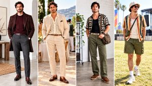 30 Crochet Men's Shirt Outfit Ideas for Beach Trips
